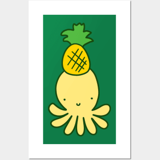 Pineapple Octopus Posters and Art